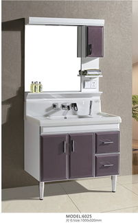 簡約現(xiàn)代浴室柜 融合PVC、橡木與不銹鋼的衛(wèi)浴美學